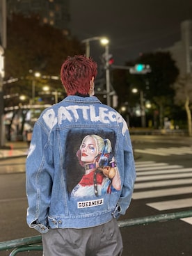 「ROYAL FLASH（ロイヤルフラッシュ）のアイテム（デニムジャケット）」を使った、ゆうきさん（メンズ・174cm）の秋コーディネート