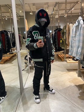 「アイテム（スタジャン）」を使った、ゆうきさん（メンズ・174cm・20代）の冬コーディネート