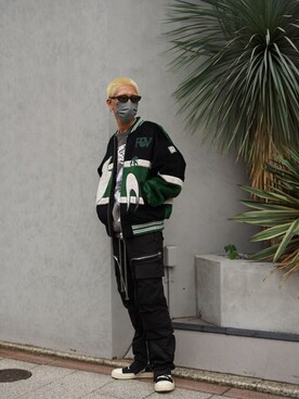 「ROYAL FLASH（ロイヤルフラッシュ）のアイテム（スタジャン）」を使った、ゆうきさん（メンズ・174cm）の秋コーディネート