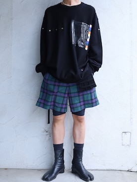 「TAKAHIROMIYASHITATheSoloIst.（タカヒロミヤシタザソロイスト）のアイテム（トップス）」を使った、ゆうきさん（メンズ・174cm）の夏コーディネート
