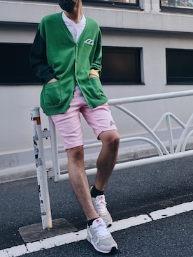 「ROYAL FLASH（ロイヤルフラッシュ）のアイテム（スニーカー）」を使った、ゆうきさん（メンズ・174cm）の春コーディネート