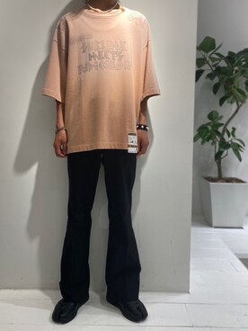 「LAD MUSICIAN（ラッドミュージシャン）のアイテム（スラックス）」を使った、ゆうきさん（メンズ・174cm）の夏コーディネート