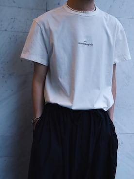 「LAD MUSICIAN（ラッドミュージシャン）のアイテム（スラックス）」を使った、ゆうきさん（メンズ・174cm）の春コーディネート