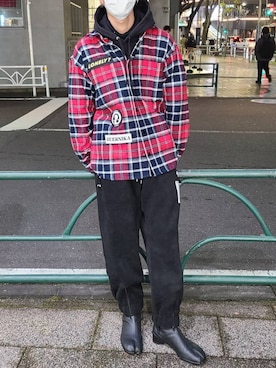 「FACCIES（ファチーズ）のアイテム」を使った、ゆうきさん（メンズ・174cm）の冬コーディネート