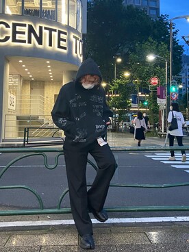 「LAD MUSICIAN（ラッドミュージシャン）のアイテム（スラックス）」を使った、ゆうきさん（メンズ・174cm）の夏コーディネート