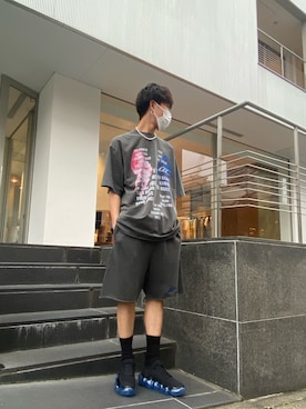 「ROYAL FLASH（ロイヤルフラッシュ）のアイテム（スニーカー）」を使った、ゆうきさん（メンズ・174cm）の夏コーディネート