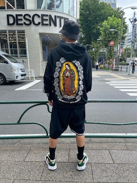 「mayo」｜「アイテム（パーカー）」を使った、ゆうきさん（メンズ・174cm）の夏コーディネート