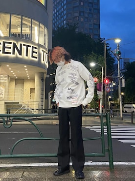 「LAD MUSICIAN（ラッドミュージシャン）のアイテム（スラックス）」を使った、ゆうきさん（メンズ・174cm）の夏コーディネート