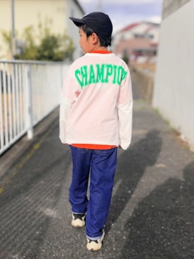 「Right-on KIDS（ライトオンキッズ）のアイテム」を使った、haru🌸さん（キッズ・123cm）の春コーディネート