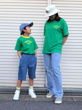 「ごきげんウィーク」｜「アイテム（スリッポン）」を使った、haru🌸さん（キッズ・127cm）の春コーディネート