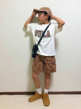 「CAMP7（キャンプセブン）のアイテム」を使った、haru🌸さん（キッズ・127cm）の夏コーディネート