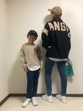 「Right-on（ライトオン）のアイテム（パンツ）」を使った、haru🌸さん（キッズ・127cm）の夏コーディネート
