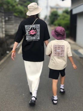「CAMP7（キャンプセブン）のアイテム」を使った、haru🌸さん（キッズ・127cm）の春コーディネート