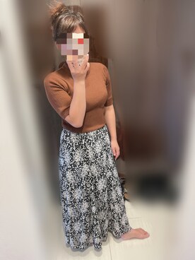 「ブラウン×ブラック」｜Sarahさん（レディース・160cm）の秋コーディネート