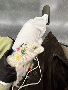 「SUBU（スブ）のアイテム（スリッポン）」を使った、くるみさん（レディース・155cm）の秋コーディネート