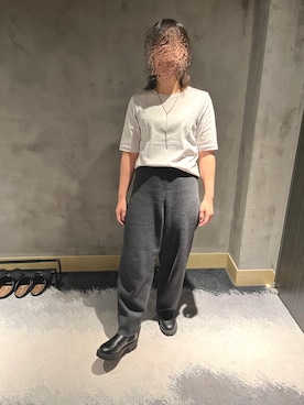 「crewre（クルーレ）のアイテム（Tシャツ/カットソー）」を使った、amnrさん（レディース・155cm）の秋コーディネート