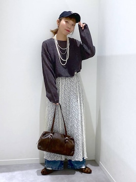 「GLOBAL WORK（グローバルワーク）のらくっション撥水バレエ/135873（バレエシューズ、その他）」を使った、ちゃんさん（レディース・155cm）の春コーディネート