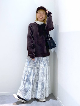 「アイテム（帽子）」を使った、ちゃんさん（レディース・155cm・20代）の秋コーディネート