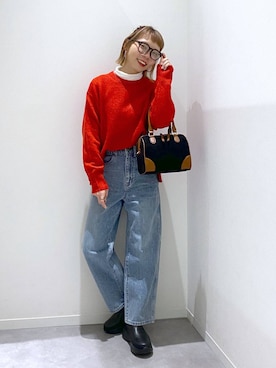 「骨格ナチュラル」｜ちゃんさん（レディース・155cm）の冬コーディネート