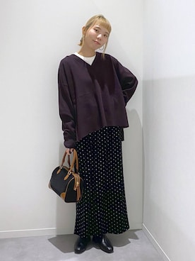 「アイテム（その他ヘアアクセサリー）」を使った、ちゃんさん（レディース・155cm）の秋コーディネート