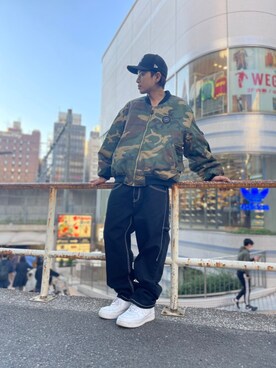 「th（ティー エイチ）のアイテム（ジャケット/アウター）」を使った、アライトモヤさん（メンズ・170cm）の秋コーディネート