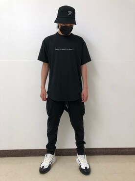 「KaneZ（ケインズ）のアイテム」を使った、アライトモヤさん（メンズ・170cm）の夏コーディネート