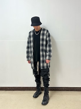 アライトモヤさん（メンズ・170cm）の冬コーディネート