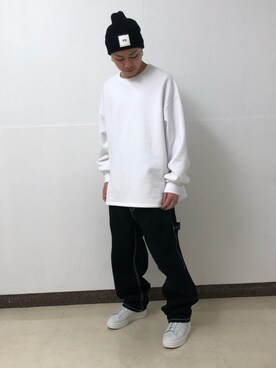 アライトモヤさん(メンズ・170cm)の冬コーディネート