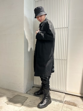 「A4A（エーフォーエー）のアイテム（その他アウター）」を使った、アライトモヤさん（メンズ・170cm）の冬コーディネート
