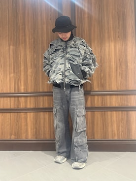 「DANKE SCHON（ダンケシェーン）のアイテム（ジャケット/アウター）」を使った、アライトモヤさん（メンズ・170cm）の冬コーディネート