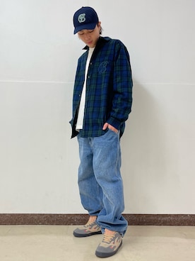 「BlackEyePatch（ブラックアイパッチ）のアイテム」を使った、アライトモヤさん（メンズ・170cm）の冬コーディネート