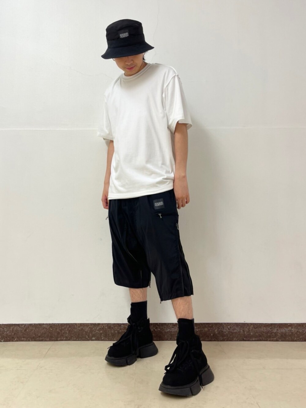 JULIUSクロップフライトハーフパンツ(787PAM9) ユリウス JULIUS（ユリウス）の「JULIUS/ユリウス/-CROP FLIGHT PANTS