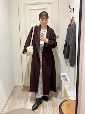 「アイテム（キーホルダー）」を使った、mariさん（レディース・159cm）の秋コーディネート