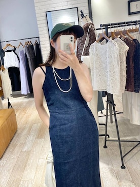 「アイテム（キャップ）」を使った、mariさん（レディース・159cm・30代）の夏コーディネート