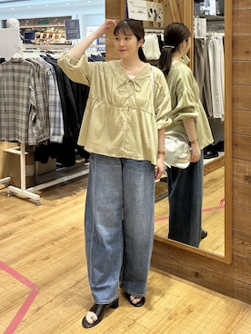 「GLOBAL WORK（グローバルワーク）のアイテム（シューズ）」を使った、mariさん（レディース・159cm）の春コーディネート