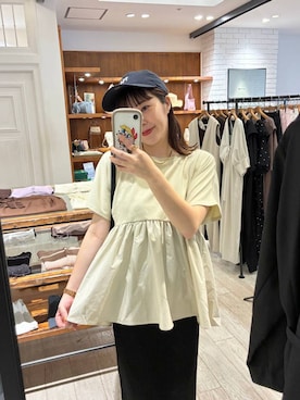 「アイテム（キャップ）」を使った、mariさん（レディース・159cm・30代）の夏コーディネート