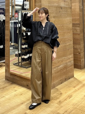 「GLOBAL WORK（グローバルワーク）のアイテム（パンツ）」を使った、mariさん（レディース・159cm）の秋コーディネート