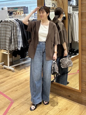 「GLOBAL WORK（グローバルワーク）のアイテム（シューズ）」を使った、mariさん（レディース・159cm）の春コーディネート