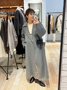 「アイテム（ステンカラーコート）」を使った、mariさん（レディース・159cm・30代）の秋コーディネート