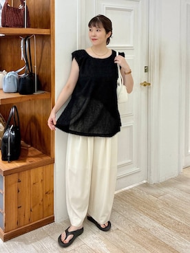 「アイテム（シャツ/ブラウス）」を使った、mariさん（レディース・159cm・30代）の夏コーディネート
