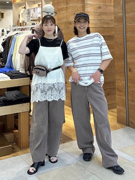 「UNIVERSAL OVERALL（ユニバーサルオーバーオール）のアイテム」を使った、mariさん（レディース・159cm）の春コーディネート