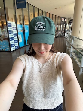 「アイテム（キャップ）」を使った、mariさん（レディース・159cm・30代）の夏コーディネート