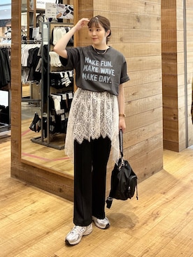 「GLOBAL WORK（グローバルワーク）のアイテム」を使った、mariさん（レディース・159cm）の夏コーディネート