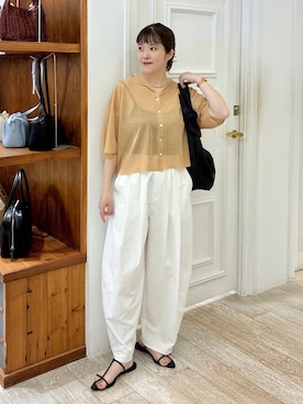 「アイテム（パンツ）」を使った、mariさん（レディース・159cm・30代）の夏コーディネート