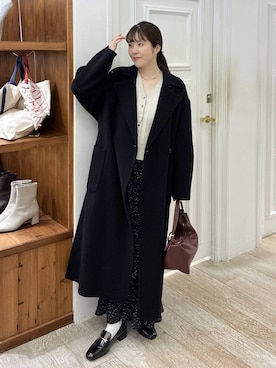 「アイテム（バレッタ/ヘアクリップ）」を使った、mariさん（レディース・159cm）の冬コーディネート