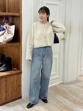 「アイテム（バレッタ/ヘアクリップ）」を使った、mariさん（レディース・159cm・30代）の秋コーディネート