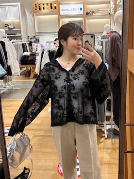 「アイテム（パーカー）」を使った、mariさん（レディース・159cm・30代）の春コーディネート