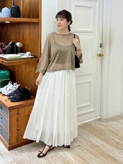 セール】シアーサーキュラーフレアスカート（スカート）｜A part