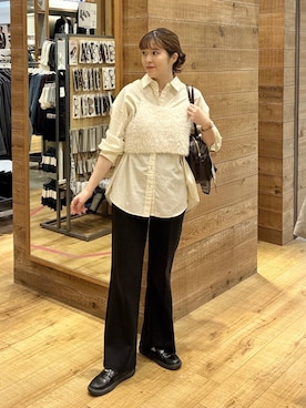 「GLOBAL WORK（グローバルワーク）のアイテム（トップス）」を使った、mariさん（レディース・159cm）の秋コーディネート