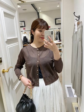 「アイテム（カーディガン/ボレロ）」を使った、mariさん（レディース・159cm・30代）の夏コーディネート